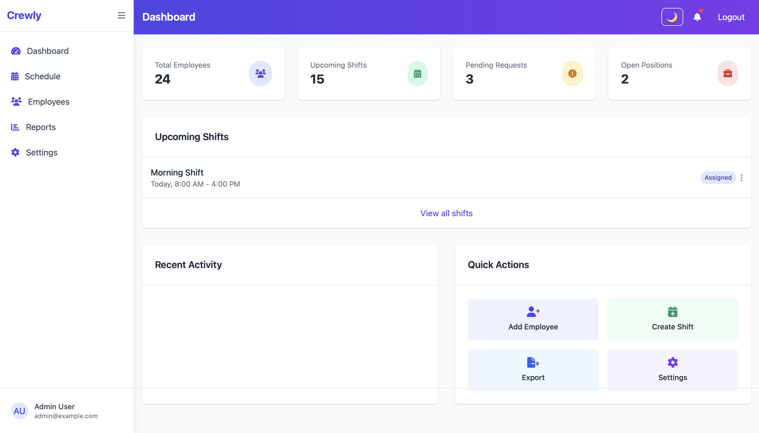 Dashboard Demo